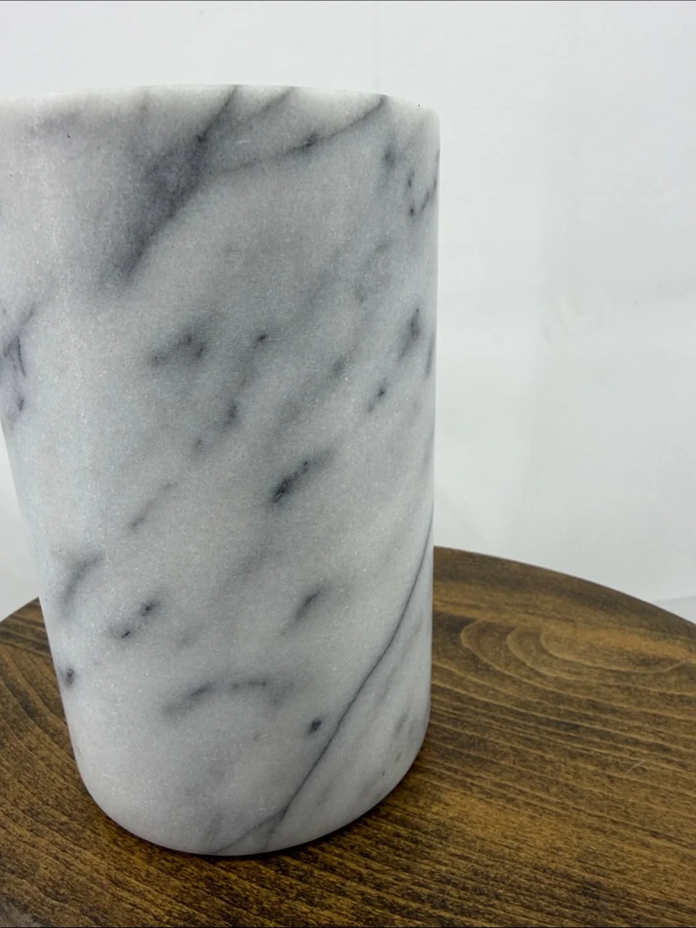 Crate & Barrel French Kitchen Marble Wine Chiller Cooler, Counter Utensil Holder